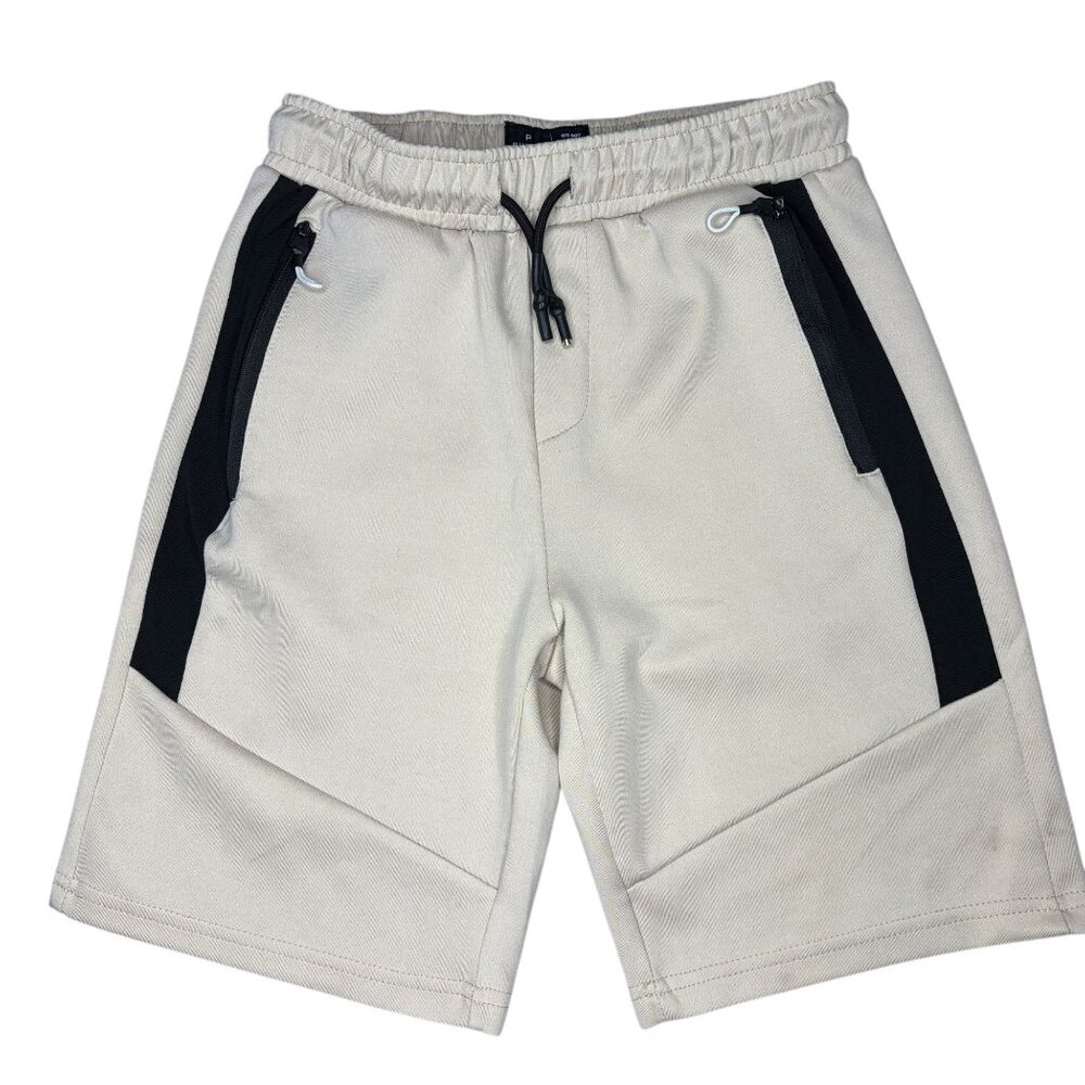 Public Record Boys Shorts Tan Black Size 10 Big Boy